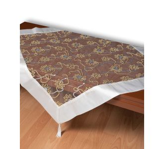 Τούλινο καρέ 7180 (85cm x 85cm) λευκό  5206978017551 SilkFashion |  Τραπεζομάντηλα στο espiti