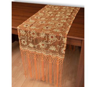 Τούλινη καρέ τραβέρσα 7180 (50cm x 200cm) πορτοκαλί 5206978166839 SilkFashion |  Τραπεζομάντηλα στο espiti