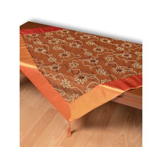 Τούλινο τραπεζοκαρέ 7180 (130cm x 130cm) πορτοκαλί 5206978166846 SilkFashion |  Τραπεζομάντηλα στο espiti