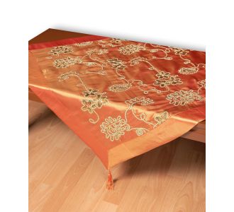Σατέν τραπεζοκαρέ 7710 (135cm x 135cm) πορτοκαλί 5206978166921 SilkFashion |  Τραπεζομάντηλα στο espiti
