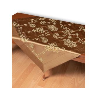 Σατέν τραπεζοκαρέ 7710 (135cm x 135cm) λαδί 5206978166969 SilkFashion |  Τραπεζομάντηλα στο espiti