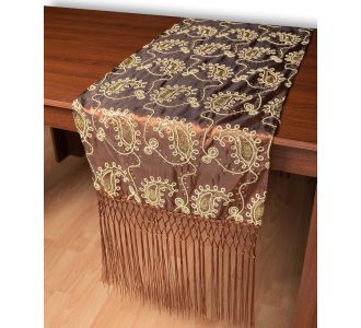 Σατέν τραβέρσα 1028 (50cm x 210cm) καφέ   5206978167010 SilkFashion |  Τραπεζομάντηλα στο espiti