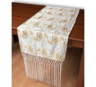 Σατέν τραβέρσα 1028 (50cm x 210cm) λευκό   5206978167034 SilkFashion |  Τραπεζομάντηλα στο espiti