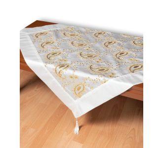 Σατέν τραπεζοκαρέ 1028 (130cm x 130cm) λευκό   5206978167041 SilkFashion |  Τραπεζομάντηλα στο espiti
