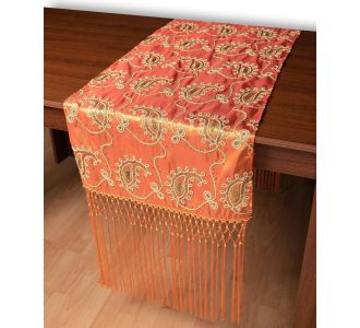 Σατέν τραβέρσα 1028 (50cm x 210cm) πορτοκαλί   5206978167058 SilkFashion |  Τραπεζομάντηλα στο espiti