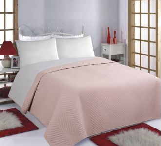 ΚΟΥΒΕΡΛΙ σετ (220cm x 240cm) BONES pink/grey 5206978074639 SilkFashion |  Κουβερλί Υπέρδιπλα στο espiti