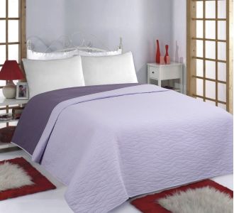 ΚΟΥΒΕΡΛΙ σετ (170cm x 220cm) WAVES lila/purple 5206978074899 SilkFashion |  Κουβερλί Υπέρδιπλα στο espiti