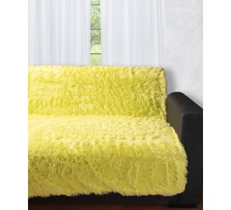 Διακοσμητικό μαλλιαρό ριχτάρι 5336 (145cm x 195cm) Lime 5206978075216 SilkFashion |  Ριχτάρια στο espiti