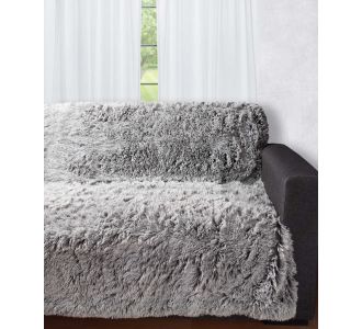 Διακοσμητικό μαλλιαρό ριχτάρι 5336 (145cm x 195cm) δίχρωμο/μαύρη βάση 5206978075278 SilkFashion |  Ριχτάρια στο espiti