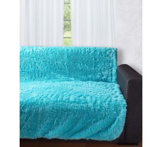 Διακοσμητικό μαλλιαρό ριχτάρι 5336 (145cm x 195cm) τυρκουάζ 5206978075452 SilkFashion |  Ριχτάρια στο espiti