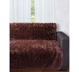 Διακοσμητικό μαλλιαρό ριχτάρι 5336 (145cm x 195cm) καφέ 5206978075254 SilkFashion |  Ριχτάρια στο espiti