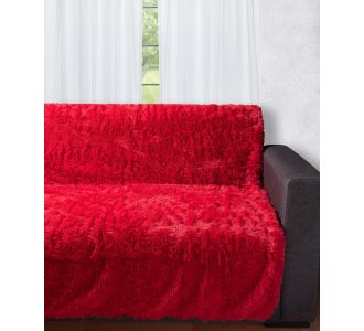 Διακοσμητικό μαλλιαρό ριχτάρι 5336 (145cm x 195cm) κόκκινο 5206978075209 SilkFashion |  Ριχτάρια στο espiti