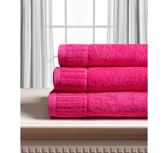 Βαμβακερή πετσέτα ΜΕΛΩΔΙΑ 600gsm (75cm x 150cm) φούξια 5206978164699 SilkFashion |  Σετ Πετσέτες στο espiti