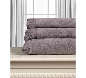 Βαμβακερή ζακάρ πετσέτα ALICIA 520gsm (50cm x 100cm) σκούρο γκρί 5206978165894 SilkFashion |  Σετ Πετσέτες στο espiti