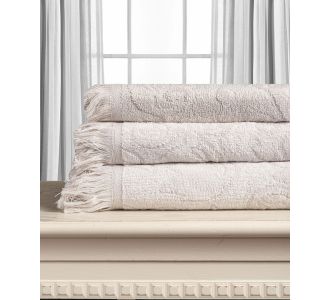 Βαμβακερή ζακάρ πετσέτα ALICIA 520gsm (80cm x 150cm) silver 5206978165962 SilkFashion |  Σετ Πετσέτες στο espiti