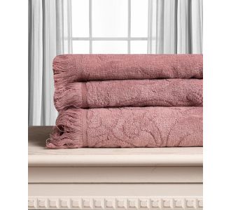 Βαμβακερή ζακάρ πετσέτα ALICIA 520gsm (80cm x 150cm) ανοιχτό καφέ  5206978165788 SilkFashion |  Σετ Πετσέτες στο espiti