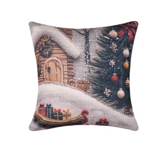 ΣΤΑΜΠΩΤΗ ΧΡΙΣΤΟΥΓΕΝΝΙΑΤΙΚΗ ΜΑΞΙΛΑΡΟΘΗΚΗ (45cm x 45cm) ks2026-14 5206978122835 SilkFashion |  Χριστουγεννιάτικα Μαξιλάρια στο espiti