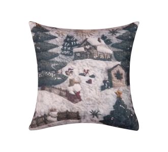 ΣΤΑΜΠΩΤΗ ΧΡΙΣΤΟΥΓΕΝΝΙΑΤΙΚΗ ΜΑΞΙΛΑΡΟΘΗΚΗ (45cm x 45cm) ks2026-28 5206978122972 SilkFashion |  Χριστουγεννιάτικα Μαξιλάρια στο espiti