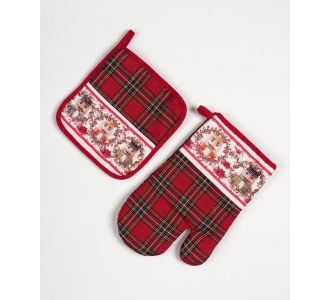 Χριστουγεννιάτικο σετ γάντι με πιάστρα (19cm x 19cm / 19cm x 29cm) 7-1 5206978167317 SilkFashion |  Χριστουγεννιάτικα Διακοσμητικά στο espiti