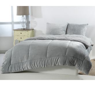 Κουβερτοπάπλωμα solid (240cm x 260cm) silver grey 5206978075674 SilkFashion |  Κουβερτοπαπλώματα  στο espiti