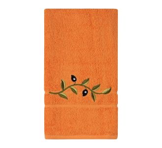 Πετσέτα Σώματος ( 70cm x 140cm ) Πορτοκαλί με κλαδί 5206978160134 SilkFashion |  Πετσέτες Κουζίνας στο espiti