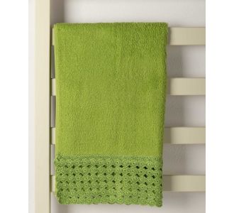 Πετσέτα Σώματος (100cm x 150cm) με δαντέλα πράσινο 5206978162275 SilkFashion |  Σετ Πετσέτες στο espiti