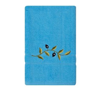 Πετσέτα Προσώπου ( 50cm x 100cm ) Μπλε με κλαδί 5206978159800 SilkFashion |  Πετσέτες Κουζίνας στο espiti