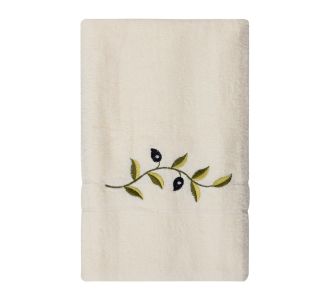 Πετσέτα Προσώπου ( 50cm x 100cm ) Εκρού με κλαδί 5206978159817 SilkFashion |  Πετσέτες Κουζίνας στο espiti