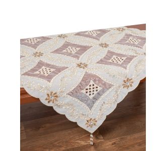 Τραπεζοκαρέ (130cm x 130cm) 090 Χρυσό 5206978162374 SilkFashion |  Τραπεζομάντηλα στο espiti