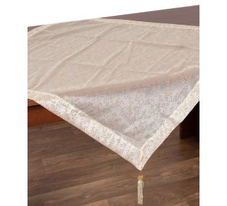 Καρέ (90cm x 90cm) 0001061B Ivory 5206978162534 SilkFashion |  Τραπεζομάντηλα στο espiti