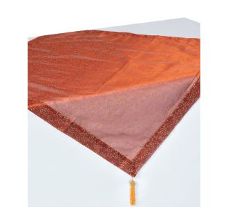 Καρέ (90cm x 90cm) 0001061B Κεραμιδί 5206978162541 SilkFashion |  Τραπεζομάντηλα στο espiti