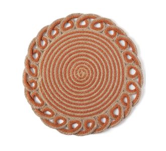 Σουπλά γιούτα 1911 (38cm) rust 5206978158797 SilkFashion |  Σουπλά στο espiti