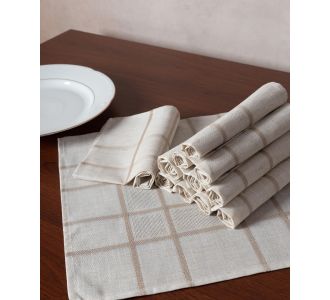 Πετσέτες Φαγητού (12 τεμάχια) 2056 (40cm x 40cm) Άμμου 5206978162923 SilkFashion |  Τραπεζομάντηλα στο espiti