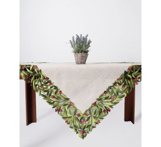 Καρέ 2353 (85cm x 85cm) κόκκινη ελιά 5206978016844 SilkFashion |  Τραπεζομάντηλα στο espiti