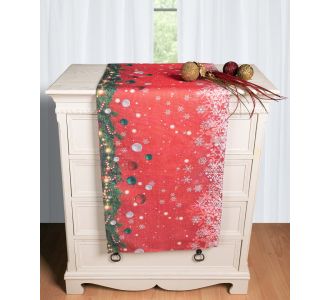 Χριστουγεννιάτικη Τραβέρσα με στάμπα (45cm x 170cm) ks2025-16 5206978161735 SilkFashion |  Χριστουγεννιάτικα Τραπεζομάντηλα  στο espiti