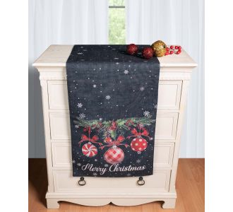 Χριστουγεννιάτικη Τραβέρσα με στάμπα (45cm x 170cm) ks2025-17 5206978161742 SilkFashion |  Χριστουγεννιάτικα Τραπεζομάντηλα  στο espiti