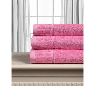 Βαμβακερή πετσέτα ΜΕΛΩΔΙΑ 600gsm (40cm x 60cm) pink 5206978163920 SilkFashion |  Σετ Πετσέτες στο espiti