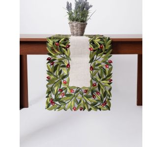 Τραβέρσα 2353 (40cm x 100cm) κόκκινη ελιά 5206978158018 SilkFashion |  Τραπεζομάντηλα στο espiti