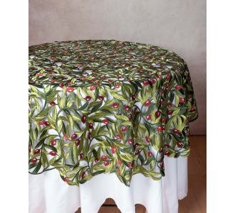 Ροτόντα 2352 (135cm) κόκκινη ελιά 5206978032448 SilkFashion |  Τραπεζομάντηλα στο espiti