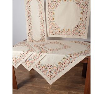 Σετ 5 τεμαχίων (90cm x 90cm, 45cm x 110cm, 130cm x 130cm, 2x60cm x 60cm) 1503 5206978105913 SilkFashion |  Καρέ στο espiti