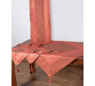 Σετ 4 τεμαχίων (100cm x 100cm, 40cm x 130cm, 2x40cm x 40cm) Άρτεμις Ροδί 5206978105937 SilkFashion |  Καρέ στο espiti