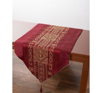 Τραβέρσα (50cm x 145cm) 703 ΧΝ-48 Μπορντώ 5206978161810 SilkFashion |  Τραπεζομάντηλα στο espiti