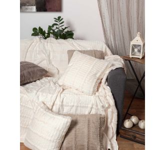 ΜΑΞΙΛΑΡΟΘΗΚΗ  stripe (45cm x 45cm) ivory 5206978117190 SilkFashion |  Μαξιλάρια διακοσμητικά στο espiti