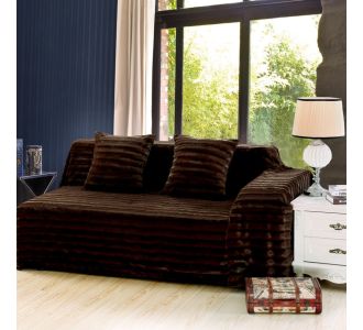 ΡΙΧΤΑΡΙΑ ironed (180cm x 250cm) chocolate 6978000000045 SilkFashion |  Ριχτάρια στο espiti