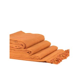 ΡΙΧΤΑΡΙΑ dobby (180cm x 180cm/180cm x 250cm/180cm x 300cm) πορτοκαλί 6978000000051 SilkFashion |  Ριχτάρια στο espiti