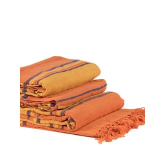 ΡΙΧΤΑΡΙΑ kerala (150cm x 180cm/170cm x 230cm/170cm x 270cm) πορτοκαλί/μπλέ 6978000000058 SilkFashion |  Ριχτάρια στο espiti