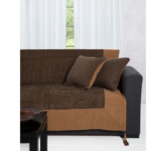 ΡΙΧΤΑΡΙΑ 809 (180cm x 180cm / 180cm x 250cm / 180cm x 300cm) καφέ 6978000000085 SilkFashion |  Ριχτάρια στο espiti