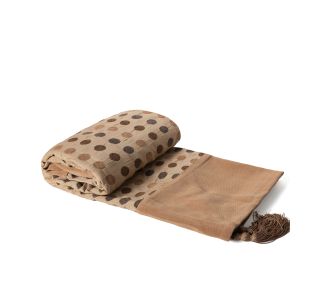 ΡΙΧΤΑΡΙΑ 602 πουά (150cm x 180cm) χρυσό 6978000000126 SilkFashion |  Ριχτάρια στο espiti