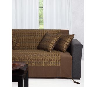 ΡΙΧΤΑΡΙΑ 602 πουά (150cm x 180cm) λαδί 6978000000130 SilkFashion |  Ριχτάρια στο espiti