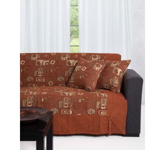 ΡΙΧΤΑΡΙΑ 912 (180cm x 180cm / 180cm x 250cm / 180cm x 300cm) κεραμιδί 6978000000175 SilkFashion |  Ριχτάρια στο espiti